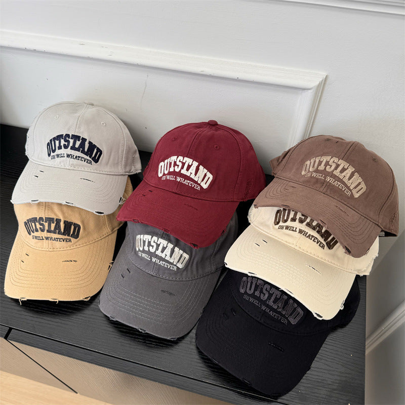 Men's Distressed Graphic Baseball Cap Bowlift 1783922124