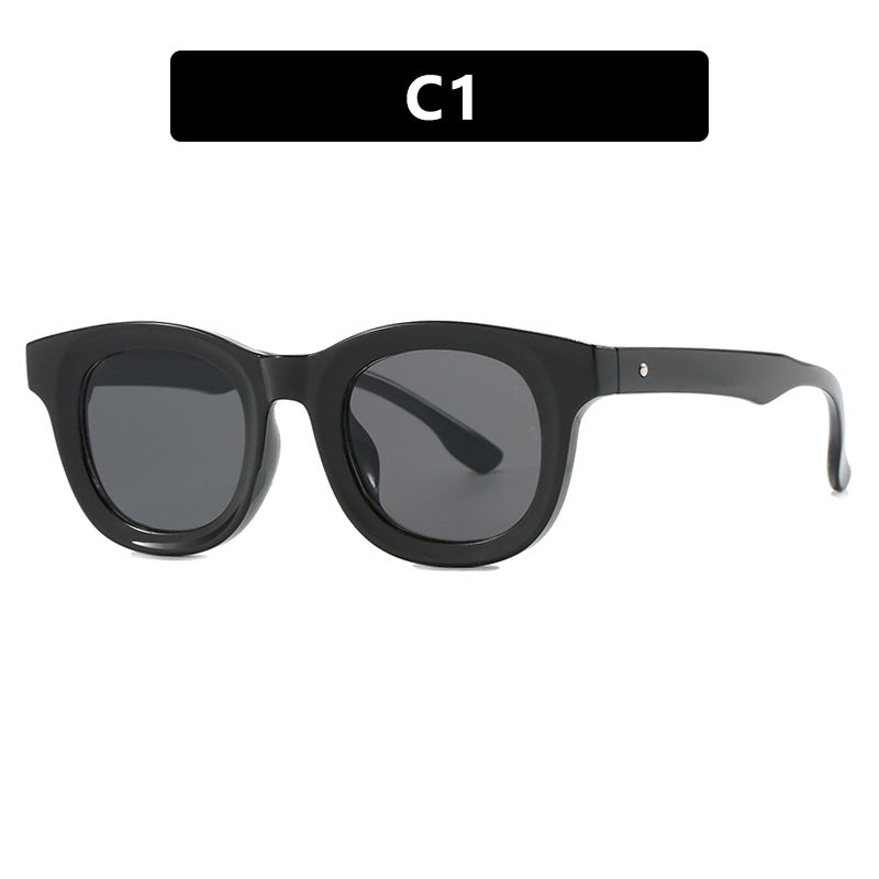 Women's stylish round sunglasses with sturdy frame and protective UV filter Bowlift