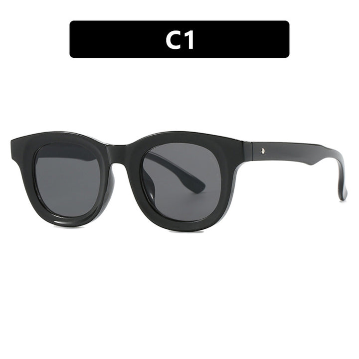 Women's stylish round sunglasses with sturdy frame and protective UV filter Bowlift