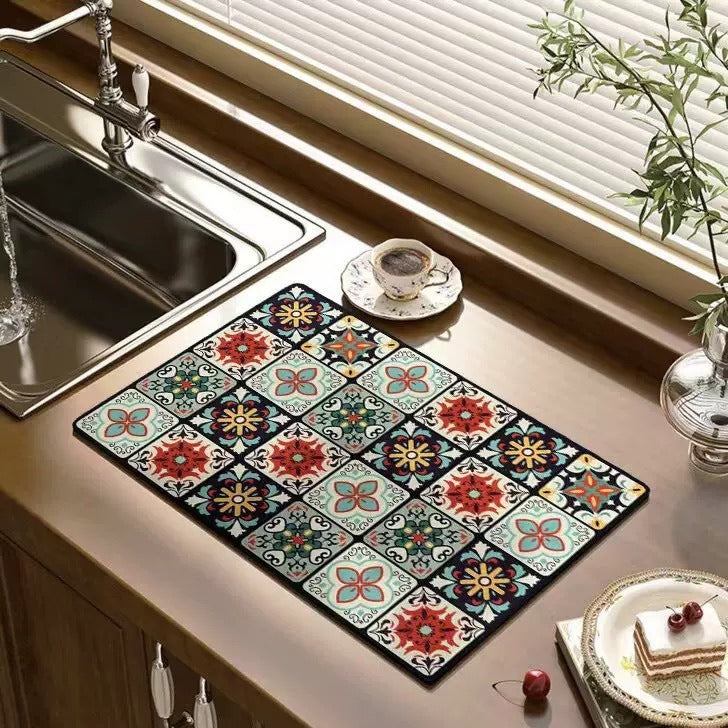 Decorative Kitchen Counter Mat