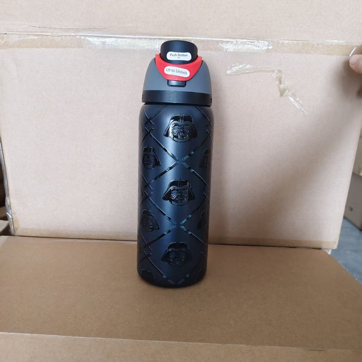 Insulated Stainless Steel Vacuum Water Bottle With One-Touch Flip Lid And Leakproof Safety Lock