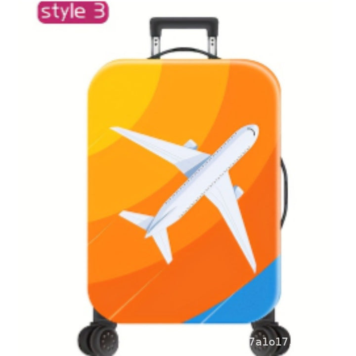 Unisex Hard Shell Travel Suitcase with Motivational Airplane Design Bowlift