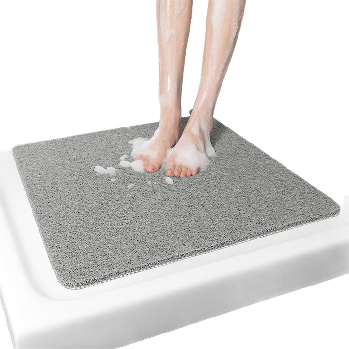 Ultra-absorbent quick-dry textured shower mat with non-slip backing Bowlift
