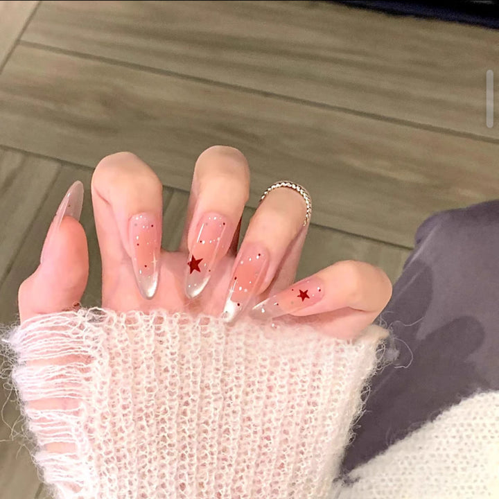 Playful Cat-Themed Press-On Nail Art Bowlift