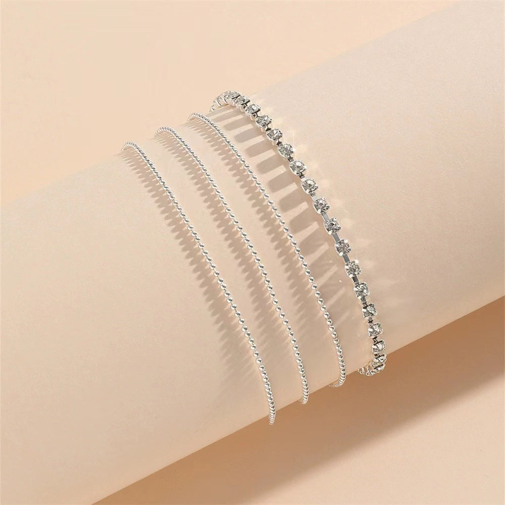 Elegant Double Layered Anklet Bowlift