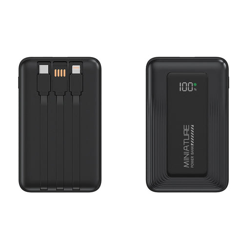Portable power bank with digital capacity display and two USB ports Bowlift