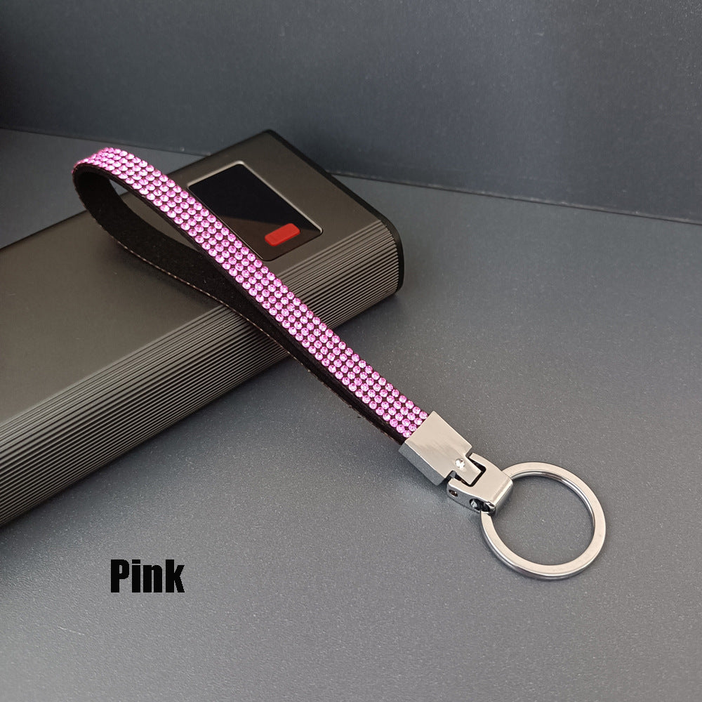 Elegant Rhinestone Keychain Strap Bowlift