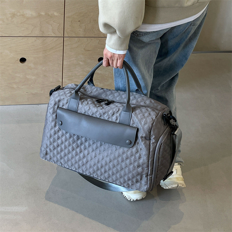 Quilted Travel Duffle Bag Bowlift