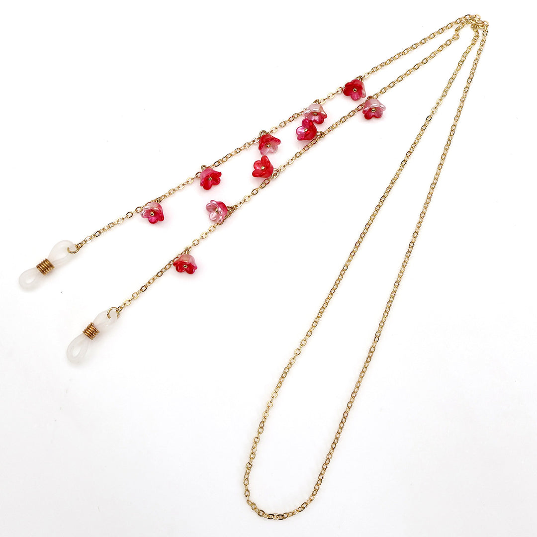 Floral Embellished Eyewear Chain Bowlift
