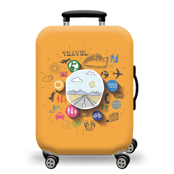 Unisex Hard-shell suitcase with stunning mountain landscape design Bowlift