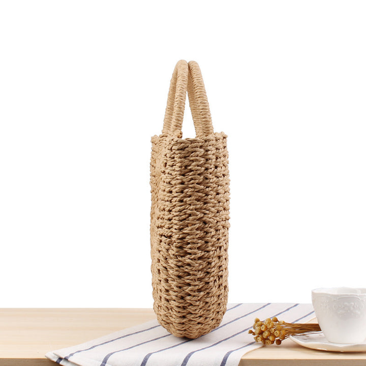 Stylish basket bag with wide handle Bowlift