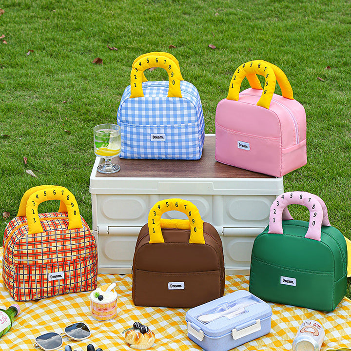 Insulated Lunch Bag with Colorful Handles Bowlift