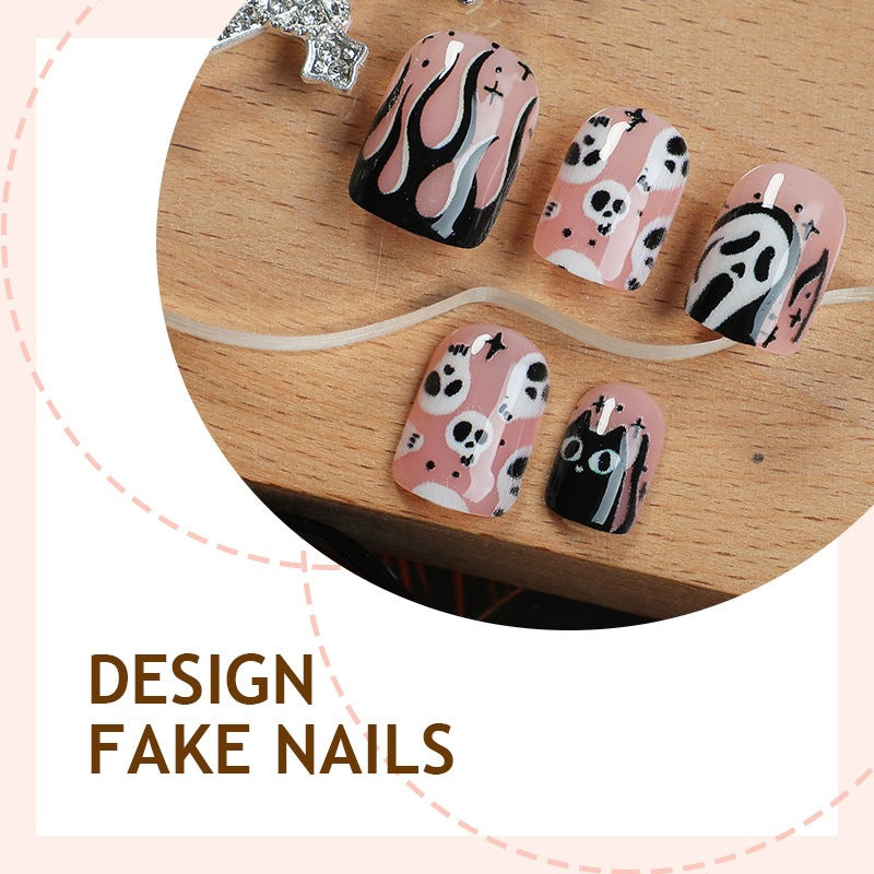 Creative nail art set with spooky designs Bowlift