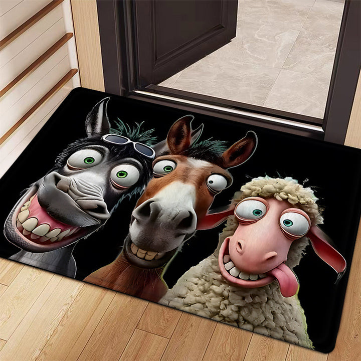 Cartoon-Themed Area Rug Bowlift