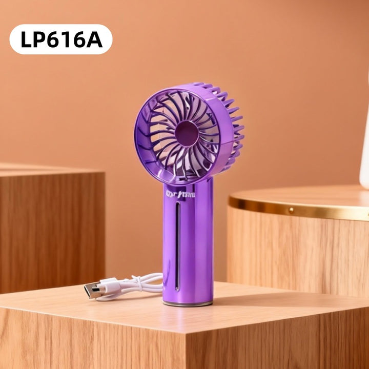 Portable handheld fan with USB charging function and ergonomic design Bowlift