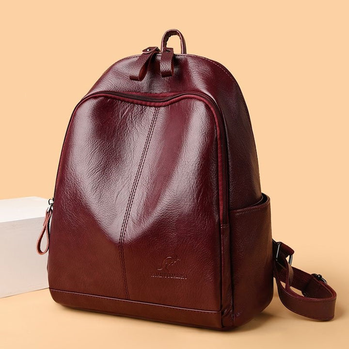Women's Stylish Leather Backpack Bowlift