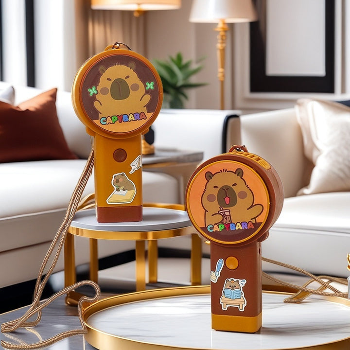 Women Portable Mini Fan with Cute Animal Design Bowlift