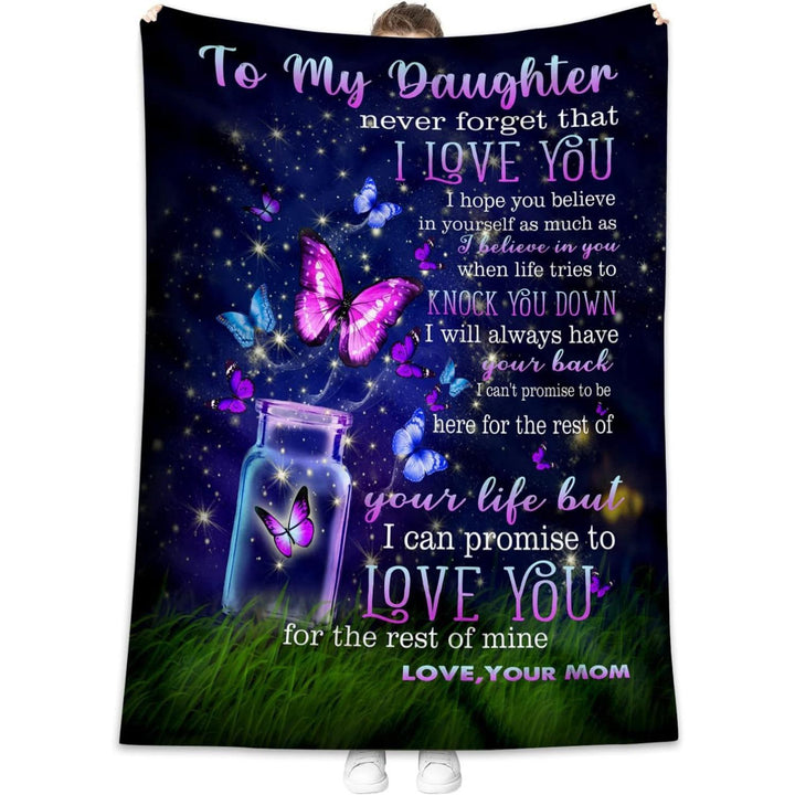 Maternity Keepsake Fleece Blanket With Sunflower And Elephant 'To My Mommy' Printed Message