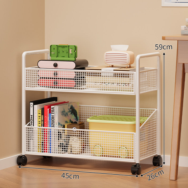 Mesh Multi-Shelf Storage Rack Bowlift