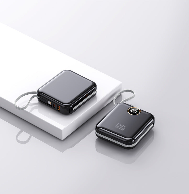 Portable charger with digital display and high capacity Bowlift
