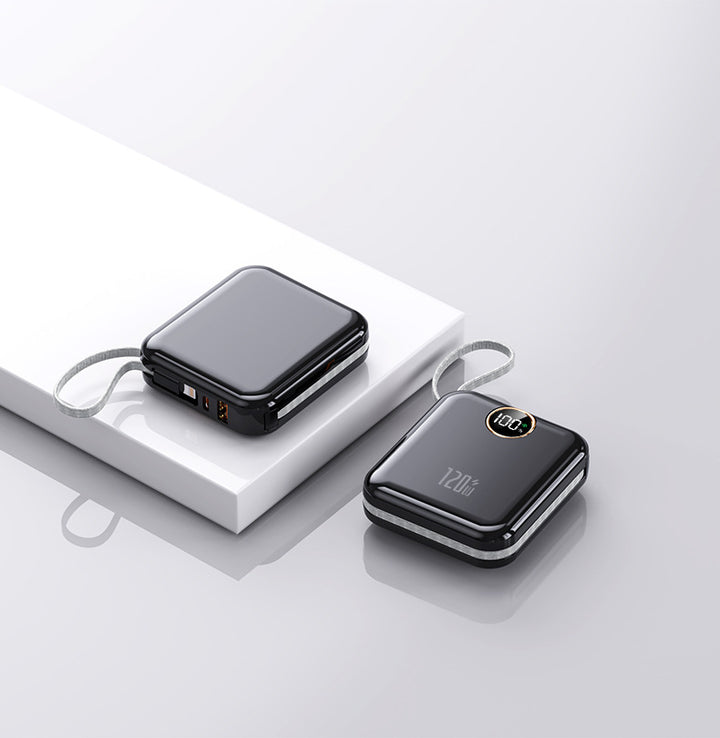 Portable charger with digital display and high capacity Bowlift