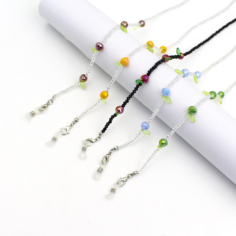 Charming Floral Beaded Eyewear Chain Bowlift