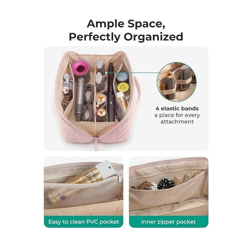Padded cosmetic bag with organizer Bowlift