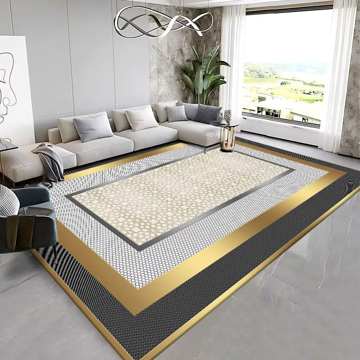 Luxurious Geometric Area Rug Bowlift