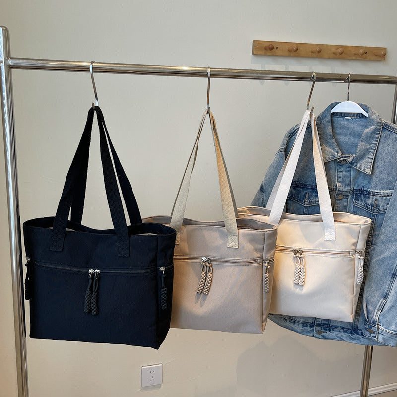 Versatile Zippered Canvas Tote Bag Bowlift