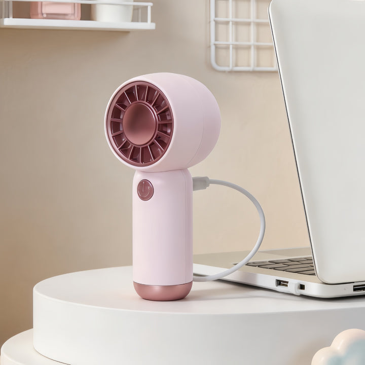 Hand fan with USB charging function and ergonomic design Bowlift