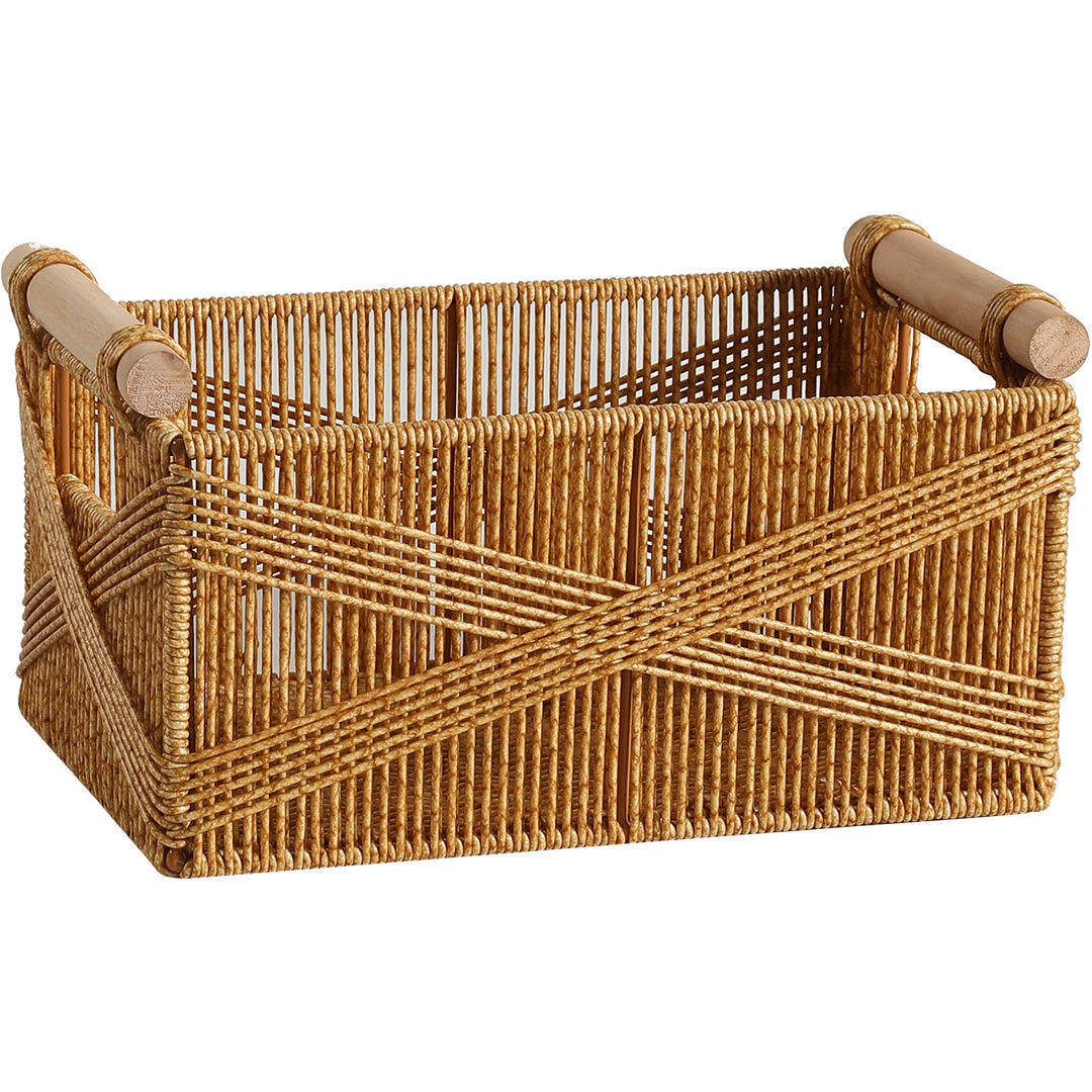 Artisan Crafted Wicker Storage Caddy Bowlift