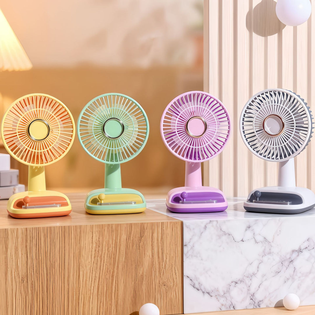 Portable USB Table Fan with Playful Design Bowlift