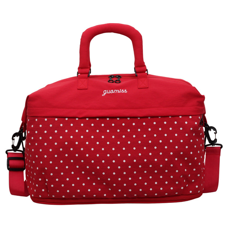 Stylish Polka Dot Travel Duffel Bag Bowlift