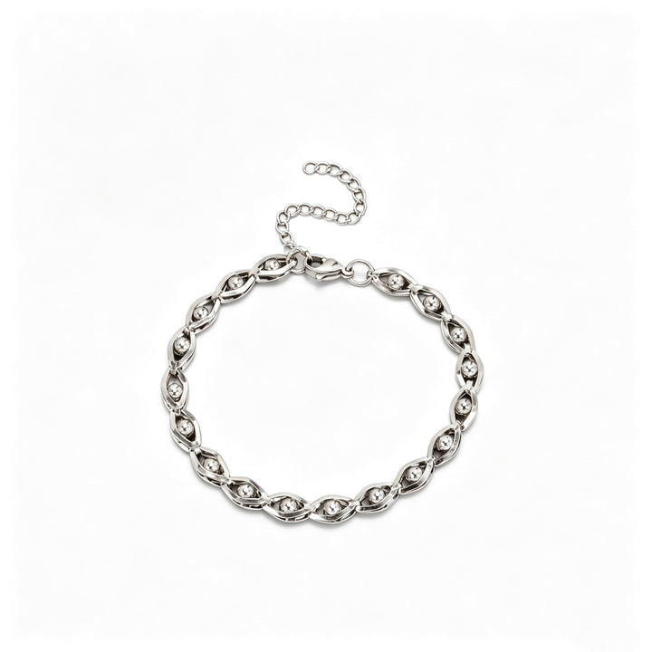 Adjustable Contemporary Link Bracelet Bowlift