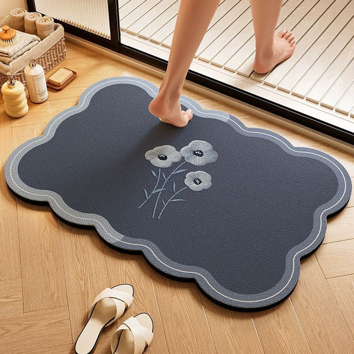 Cloud-Shaped Playful Bath Mat