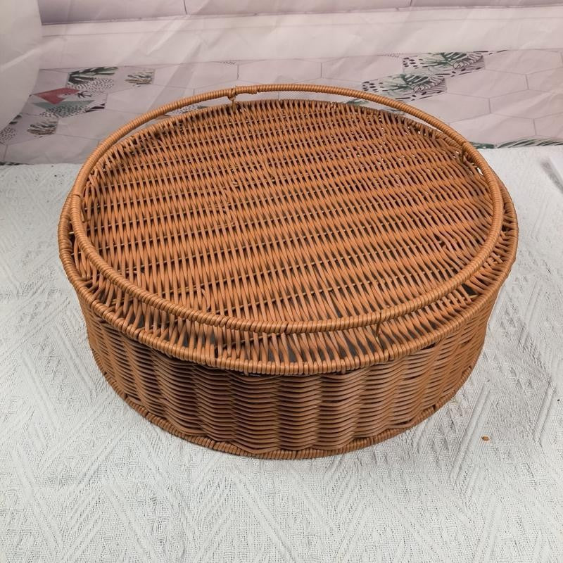 Rustic Handwoven Storage Basket Bowlift