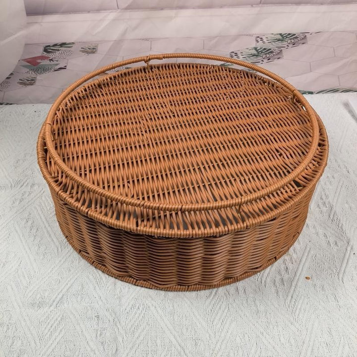 Rustic Handwoven Storage Basket Bowlift