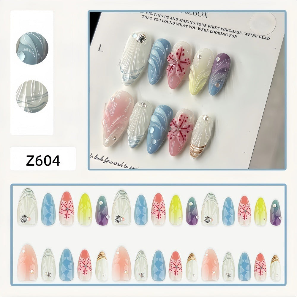Artificial nails in creative floral design Bowlift