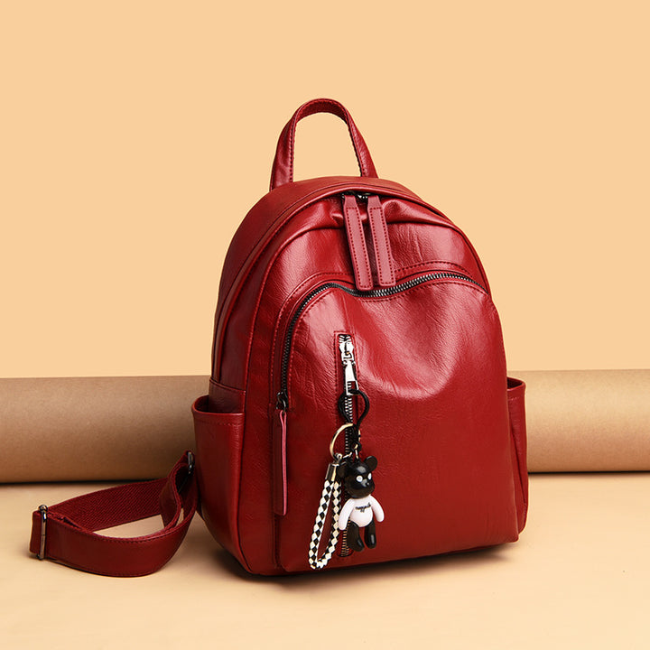 Elegant Leather Backpack Bowlift