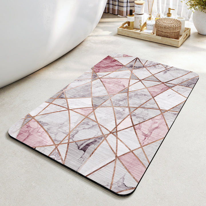 Abstract Patterned Area Rug Bowlift