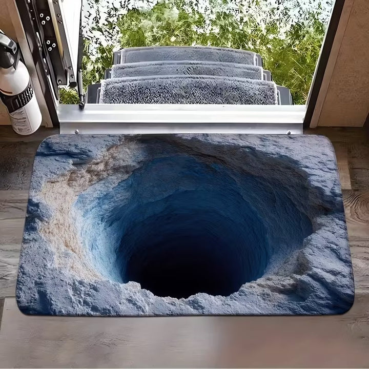 Artistic 3D Cave Scene Area Mat Bowlift