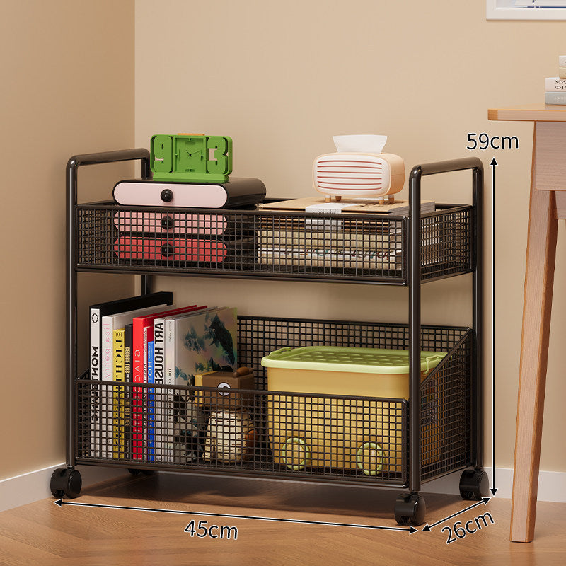 Mesh Multi-Shelf Storage Rack Bowlift