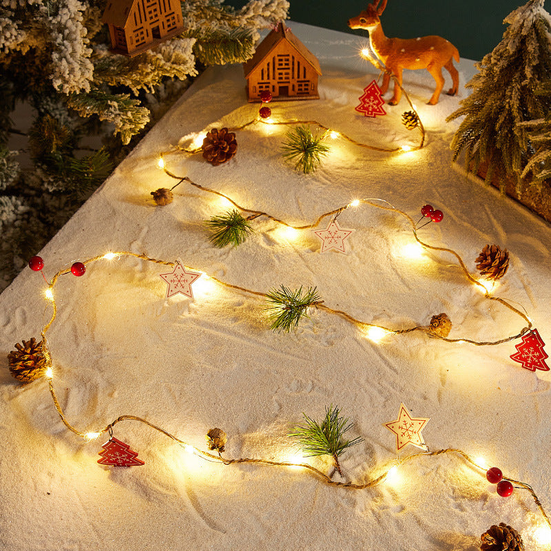 Decorative Christmas light string Bowlift
