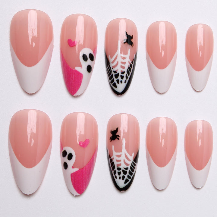 Creatively designed Halloween artificial nails Bowlift