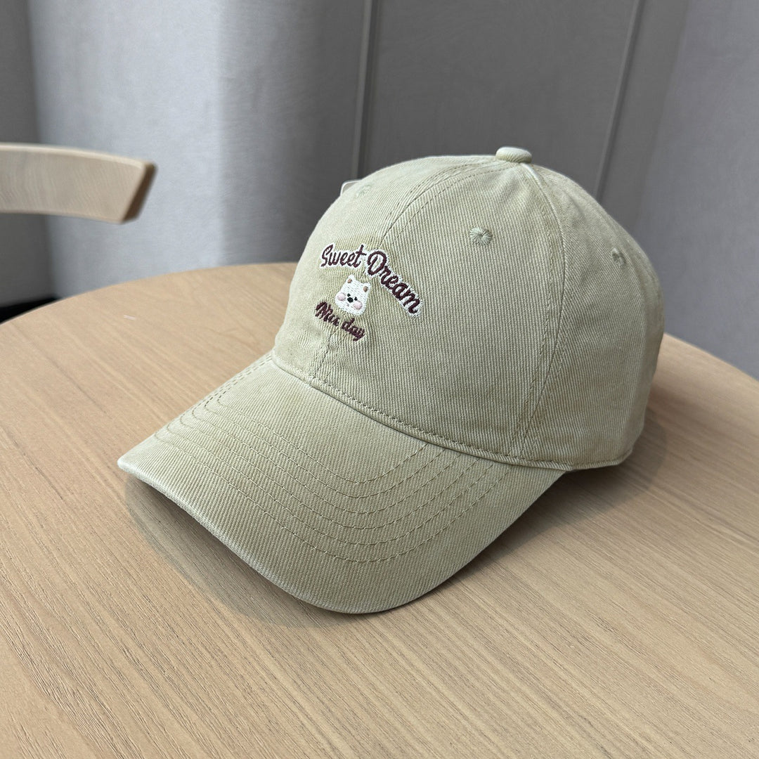 Women's Playful Embroidered Cap Bowlift