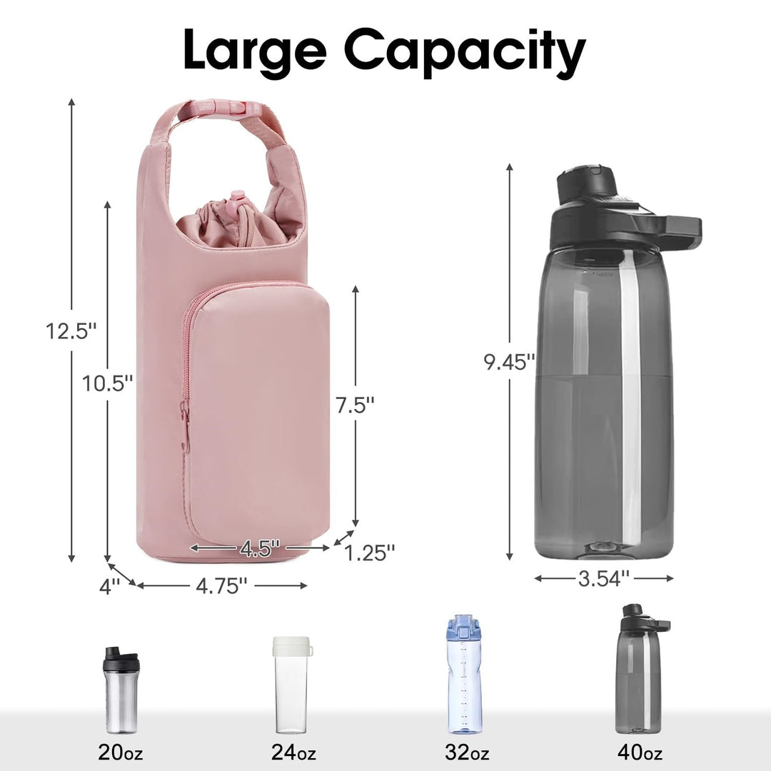 Insulated Drinking Bottle Carry Bag Bowlift