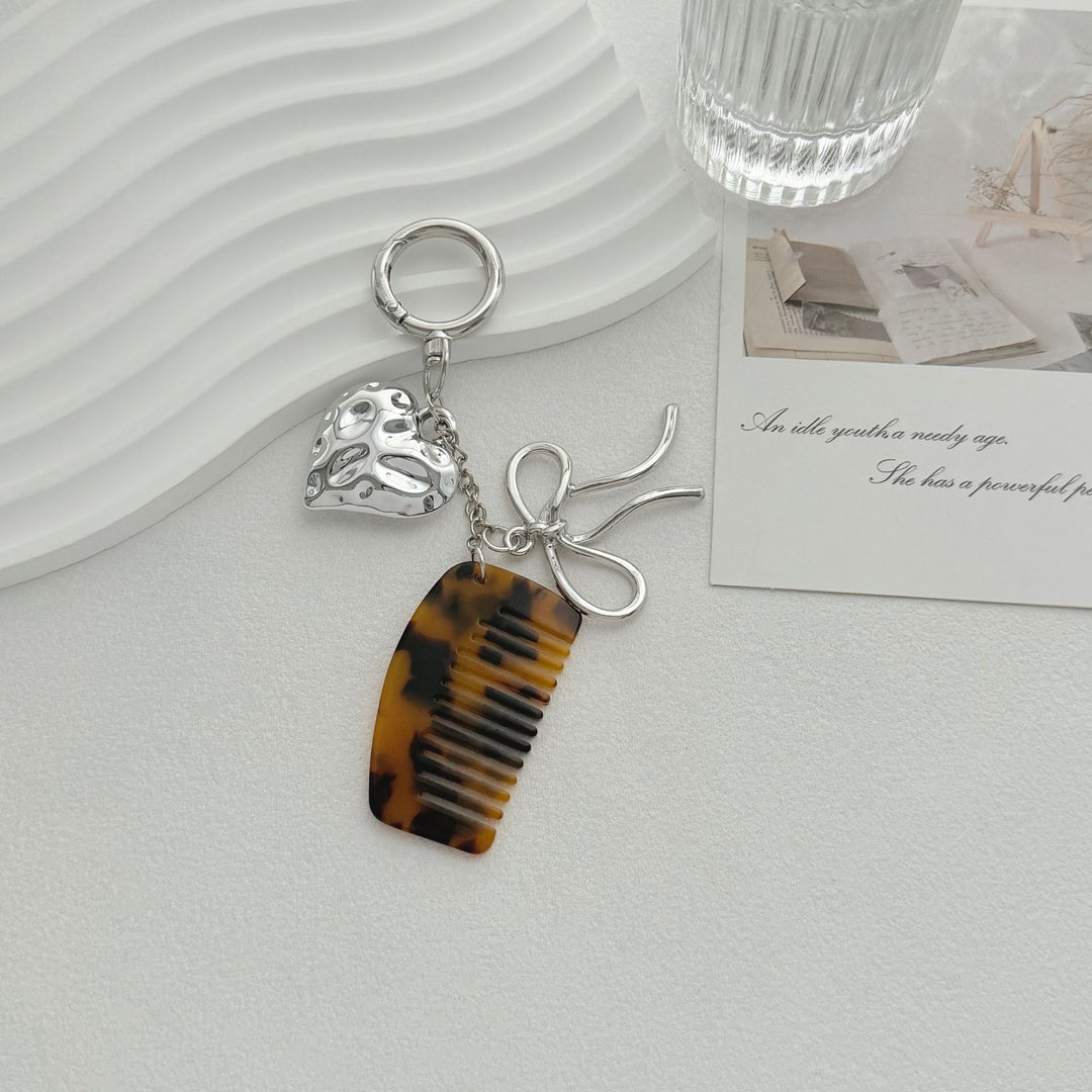Decorative Hair Comb Keychain Bowlift