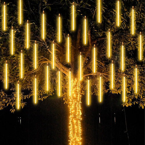 Outdoor Hanging Meteor Tube Lights For Trees Waterproof Cascading LED Rain Effect Bowlift
