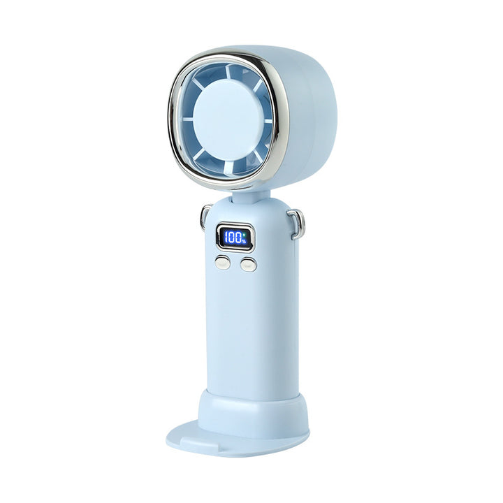 Women portable handheld fan with LCD display and powerful battery Bowlift