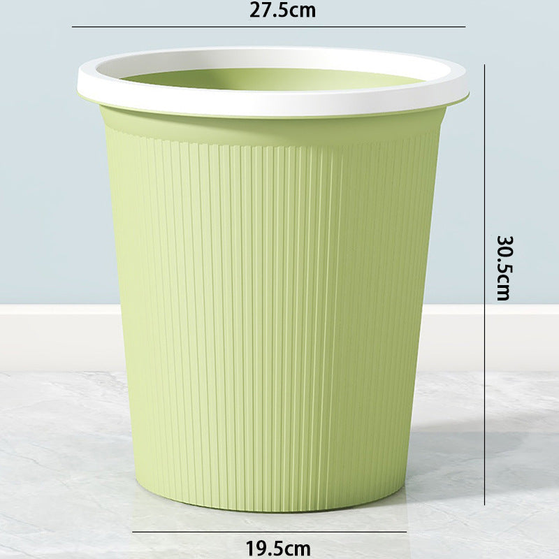Ladies elegant and practical waste bin with ribbed surface Bowlift